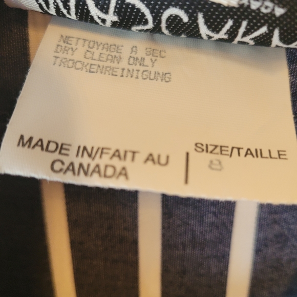 Mascara VTG Blue & White Short Sleeve Dress - Picture 7 of 8